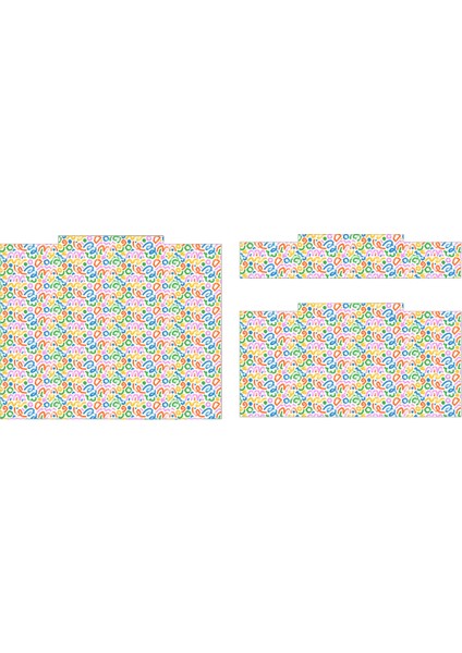 Trofast Karışık Desenli Sticker - Çocuk Odası Oyuncak Düzenleme Etiketi - Dayanıklı Folyo fırsatları