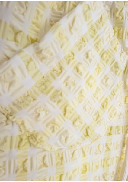 Recycle Özel Dokuma Sarı Yazlık Kız Çocuk Şort indirimleri