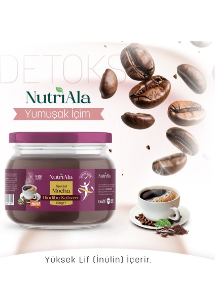 Hindiba Kahvesi Mocha Detox Diyet Kahvesi (Inülin,lif,detoks) Orafti® 150 gr fiyatları