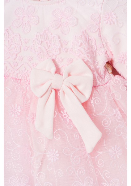 Kız Bebek Mevlütlük Dantelli Elbise Bandanalı modelleri