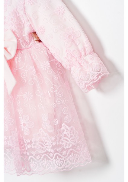 Kız Bebek Mevlütlük Dantelli Elbise Bandanalı fırsatları