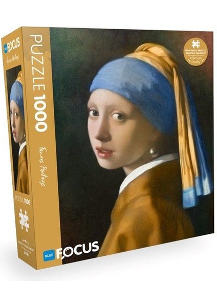 Blue Focus Gırl Wıth A Pearl Earrıng (Inci Küpeli Kız) - 1000 Parça