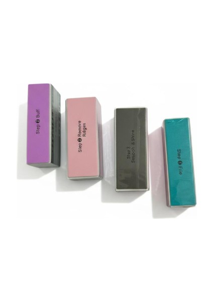 Buffer 4 Ü 1 Arada Renkli Sünger Tırnak Törpüsü - Step 1-4 Profesyonel 2 Adet fiyatları