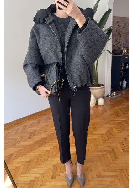 Lisara Kaban Garnili Mont- Antrasit modelleri