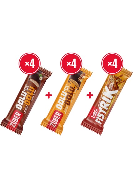 Dolu Dolu Meyve Bar ve Fıstrık Paketi 30G x 12 Adet