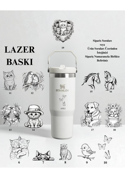 The Iceflow Flip Straw Pipetli Termos 0,89 L Özel Isimli Kişiselleştirilebilir Tasarımlı indirimleri