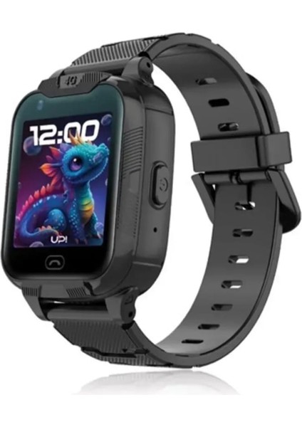Upsmart Kıds Gps 4g Çocuk Saati Black