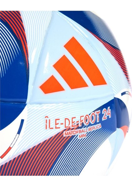 OLYMPICS24 Mini Futbol Topu Dış Mekan Kullanımı İçin Özel Tasarım Mavi-Beyaz indirimleri