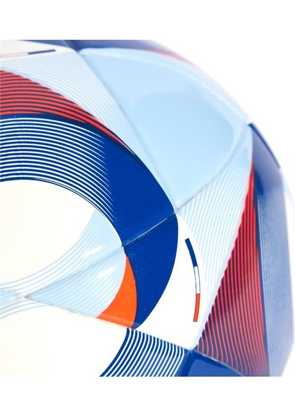 OLYMPICS24 Mini Futbol Topu Dış Mekan Kullanımı İçin Özel Tasarım Mavi-Beyaz