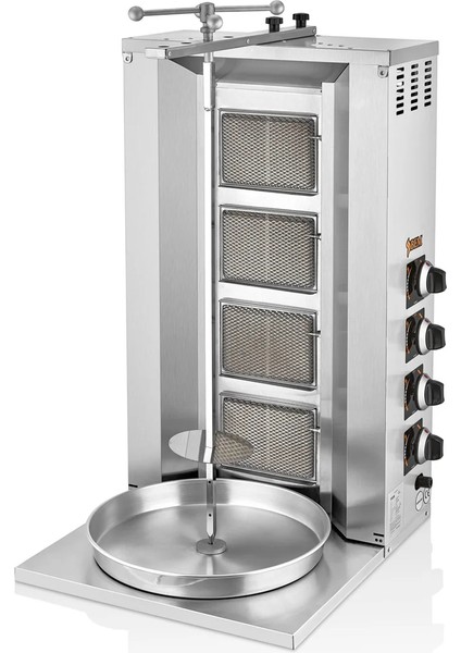 4 Radyanlı Doğalgazlı & Tüplü Döner Makinası Ocağı
