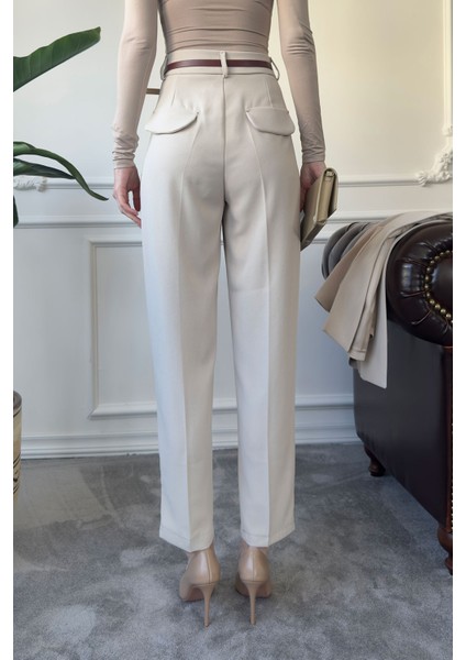 Şal Yaka Çift Cepli Takım- Taş