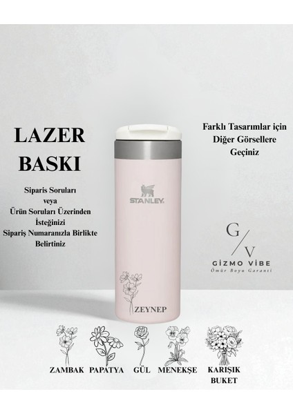 Kişiselleştirilebilir The Aerolight Transit Mug 0.47 Lt / 16 Oz Rose Özel İsimli