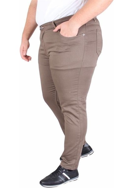Büyük Beden Klasik 5 Cep Pantolon Venedik 11916 S.kahve