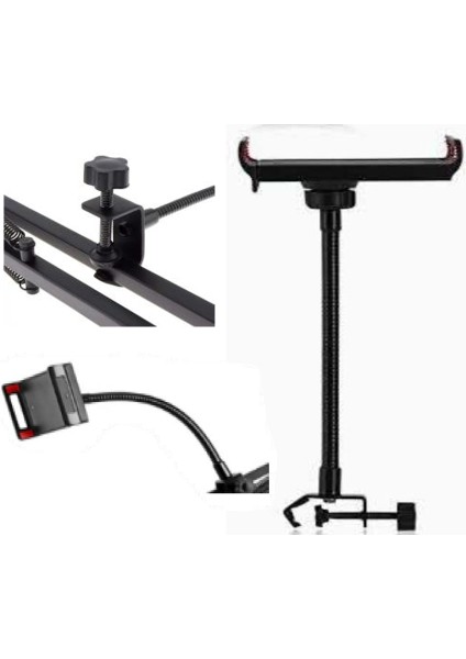 Masa, Sehpa ve Standlara Uyumlu Telefon Tablet Tutucu