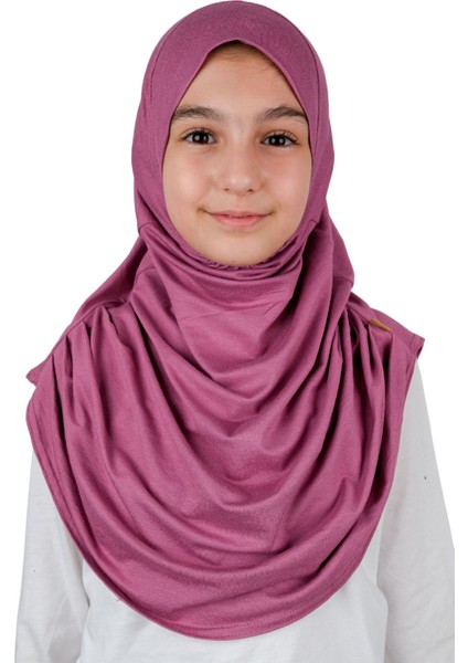 Pratik Hazır Geçmeli Çocuk Şal Pembe