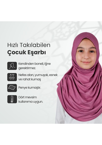 Pratik Hazır Geçmeli Çocuk Şal Pembe fiyatları