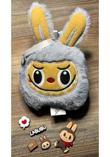 Labubu Peluş Anahtarlık (15cm*20cm) ve Sticker Seti