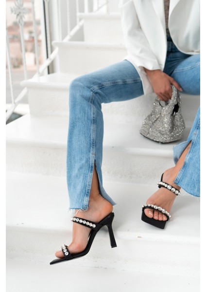 Branko Kadin Siyah Taş Detay Topuklu Ayakkabi indirimleri