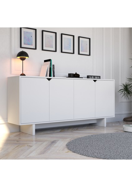 Doruk Konsol Ful Beyaz 180 cm Yemek Odası, Ofis Salon Ünite fiyatları