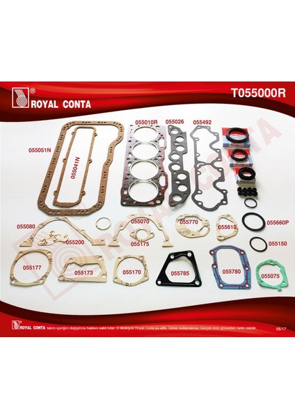 Mtxdpn Motor Takim Conta Corteco Keçeli Tmpr-Tipo 1.6