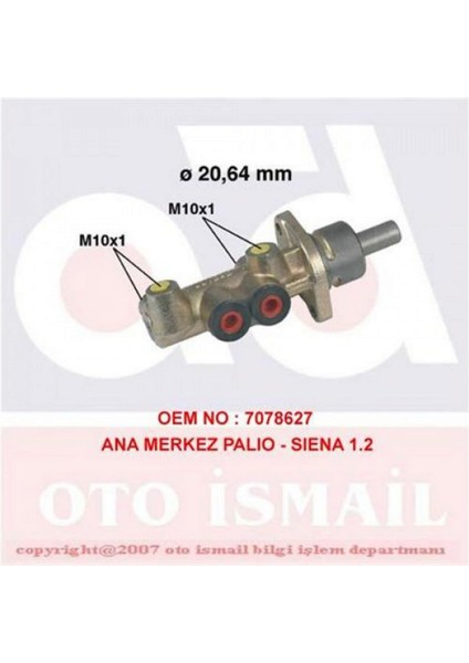 Mtxdpn Ana Fren Silindiri [ Fiat Albea 1.6 16V, Palio 1.4/1.6 16V ]