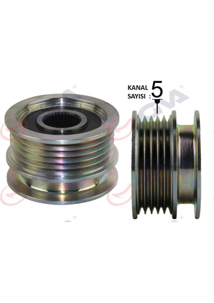 Mtxdpn Alternatör Kasnaği Caddy-Golf-Crafter-A3 Cfwa-Caga-Cay-Bjk-Axb-Bjb