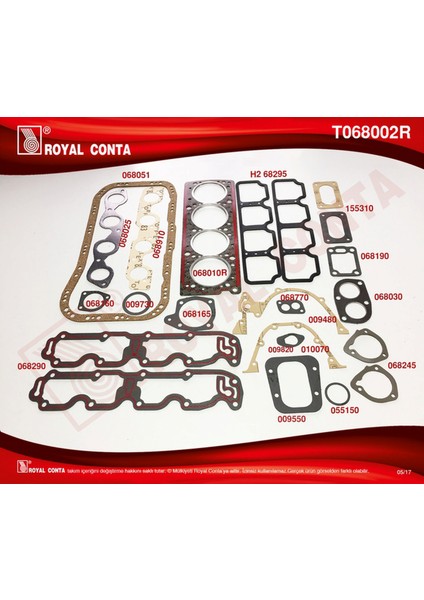 Mtxdpn Motor Takim Conta Süper Keçesiz Tmpr 2.0 159 A5.046 - 159 A6.046