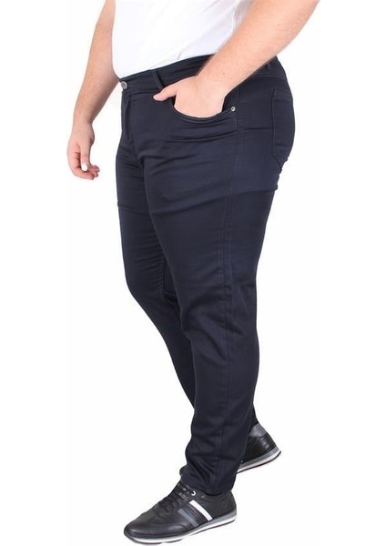 Büyük Beden Klasik 5 Cep Pantolon Venedik 11916 Lacıvert