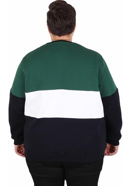 Büyük Beden Bisiklet Yaka 3ip Sweat Chao Ku 25721 Neftı modelleri