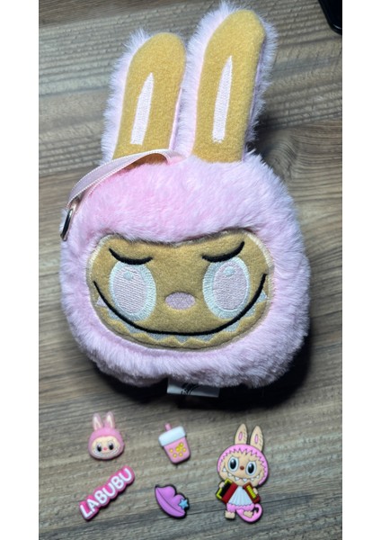 Labubu Peluş Anahtarlık (15cm*20cm) ve Sticker Seti