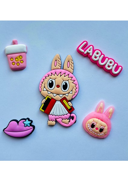 Labubu Peluş Anahtarlık (15cm*20cm) ve Sticker Seti modelleri