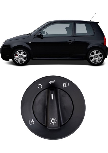 Vw Volkswagen Lupo 1999-2006 Uyumlu Far Açma Düğmesi Anahtarı Tek Arka Sisli 1C0941531