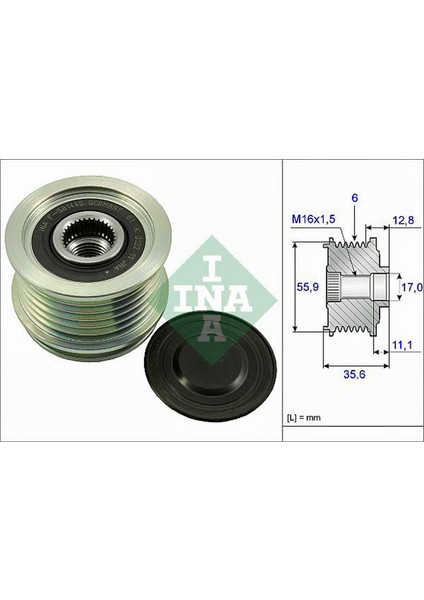 Mtxdpn Alternatör Gergi Rulmani Alternatör Kasnaği Passat-A4-A6 1.8-2.0 Tfsi Bzb