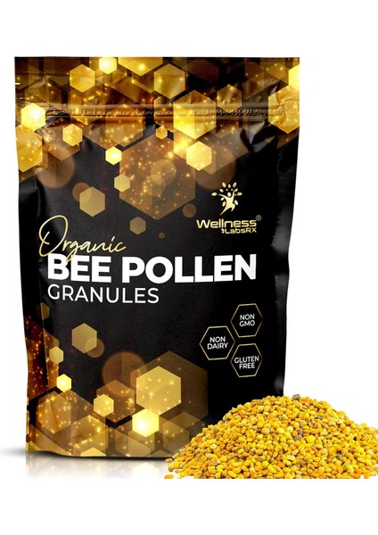 Wellnees Labs Organic Bee Pollen Arı Poleni Immune Boost Digestive Proteins Vitamins Mineral