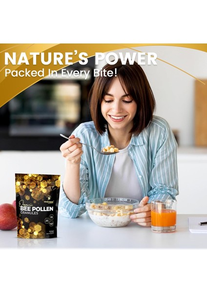 Wellnees Labs Organic Bee Pollen Arı Poleni Immune Boost Digestive Proteins Vitamins Mineral modelleri