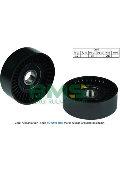 Mtxdpn Alternatör Gergi Rulmani Passat-Golf5/6-Jetta-A3-Ibiza-Leon 2005 1.4tsi-1.6fsi Caxa-Blf-Bag-Blp