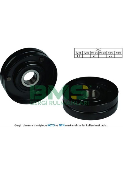 Mtxdpn Alternatör Gergi Rulmani Rover Voyager I Chrysler 825D 17X70X22