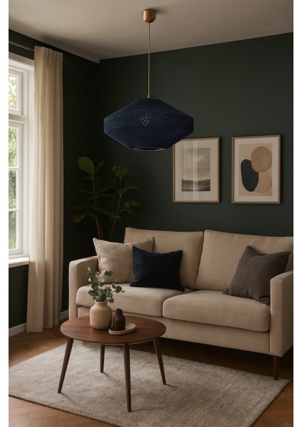 Doğal,el Yapımı Bohem,rustik,modern-Simli - Sarkıt Avize