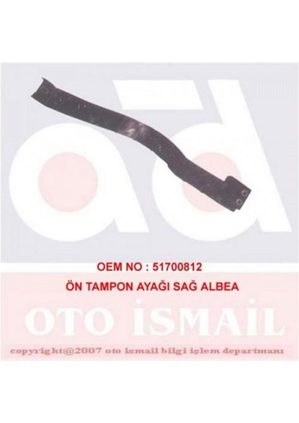 Mtxdpn Ön Tampon Ayaği Sağ Albea - Palio 210020