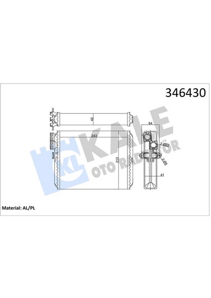 Mtxdpn Kalorifer Radyatörü VOLVOS60 2.0t 2.4 01 S80 98-06 V70 00 XC70 00 XC90 02 812328