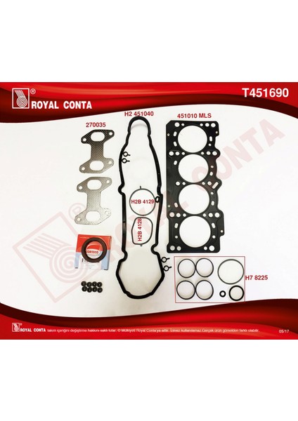 Mtxdpn Üst Takim Conta Palio-Albea-Linea-Punto 1.4 8V 77 Hp