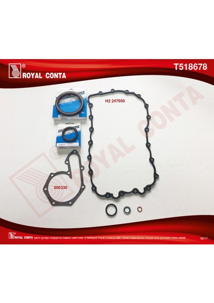 Mtxdpn Alt Takim Conta Reinz Keçeli Lgn I-Ii 2.0 16V F4R