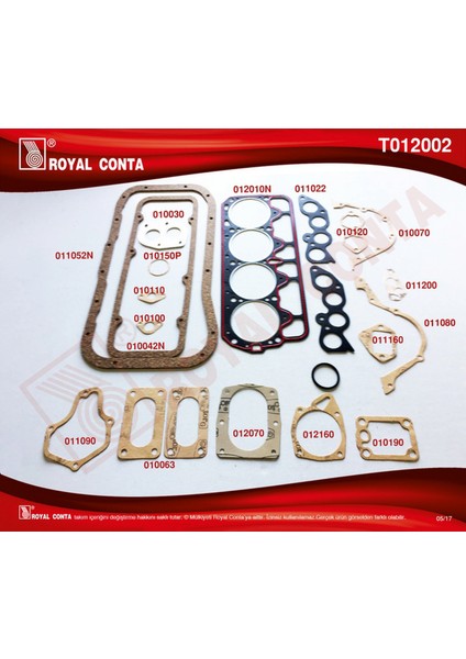Mtxdpn Motor Takim Conta Keçesiz M131 Dkş 1600