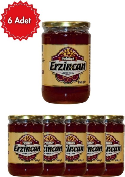 Erzincan Süzme Çiçek Balı (850 G) X6 Paket