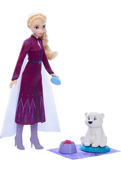 Frozen Elsa Moda Bebek ve Yavru Kutup Ayısı Figürü | 4 Aksesuar Dahil modelleri