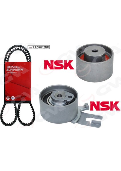 Mtxdpn Eksantrik Gergi Kiti 132X280 Volvo C30 C70 S60 S80 V70 XC60 XC70 XC90 2.4tdi 20V K015580XS