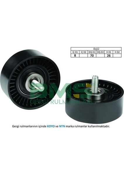 Mtxdpn Alternatör Gergi Rulmani Escort-Fiesta-Focus 1.6 16V 70X25MM