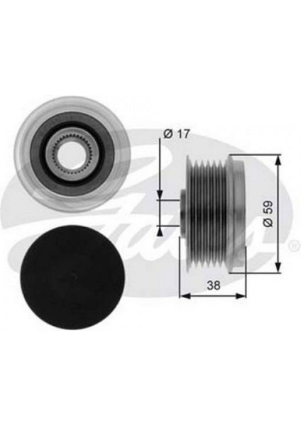 Mtxdpn Alternatör Kasnaği Bilyali [ Fiat Albea, Doblo, Opel 1.3 Jtd (Ina) ]