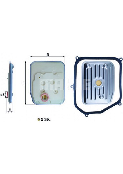 Mtxdpn Hidrolik Filtre Takimi Bora 98-05 -Golf Iii-Iv 92-06 -Passat 88-97 -A3 Ag4 Otomatik Şanzum