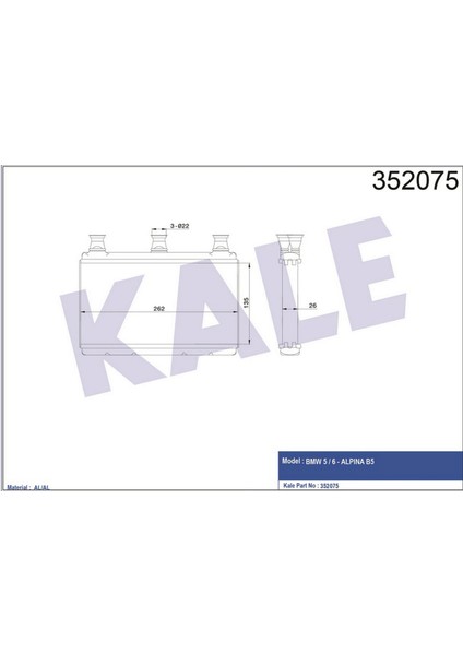 Mtxdpn Kalorifer Al/pl/brz 5-6 E60-E61 03 -Alpina B5